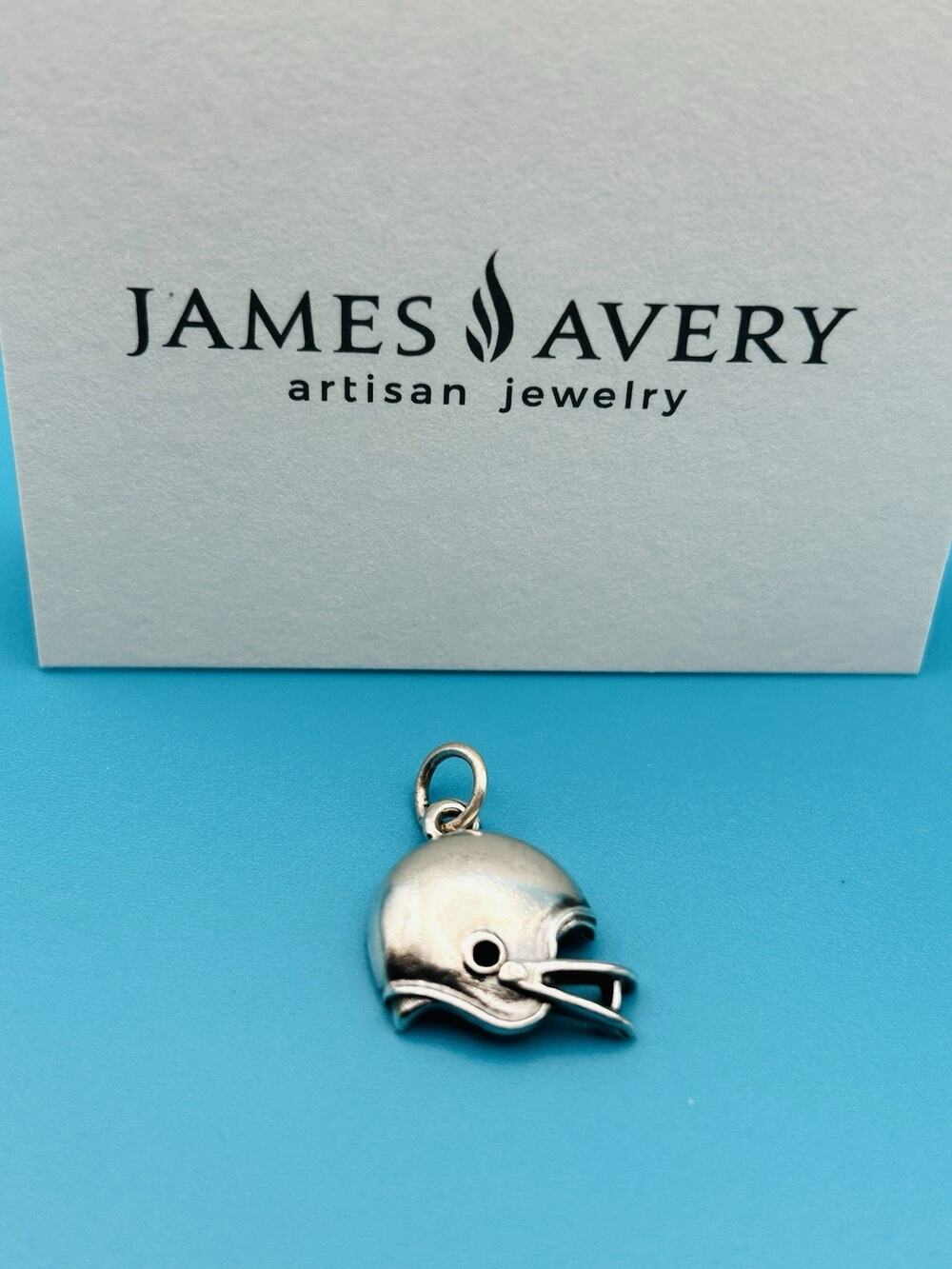 James Avery Retired HTF 925 Sterling Silver Football Sports Helmet Charm